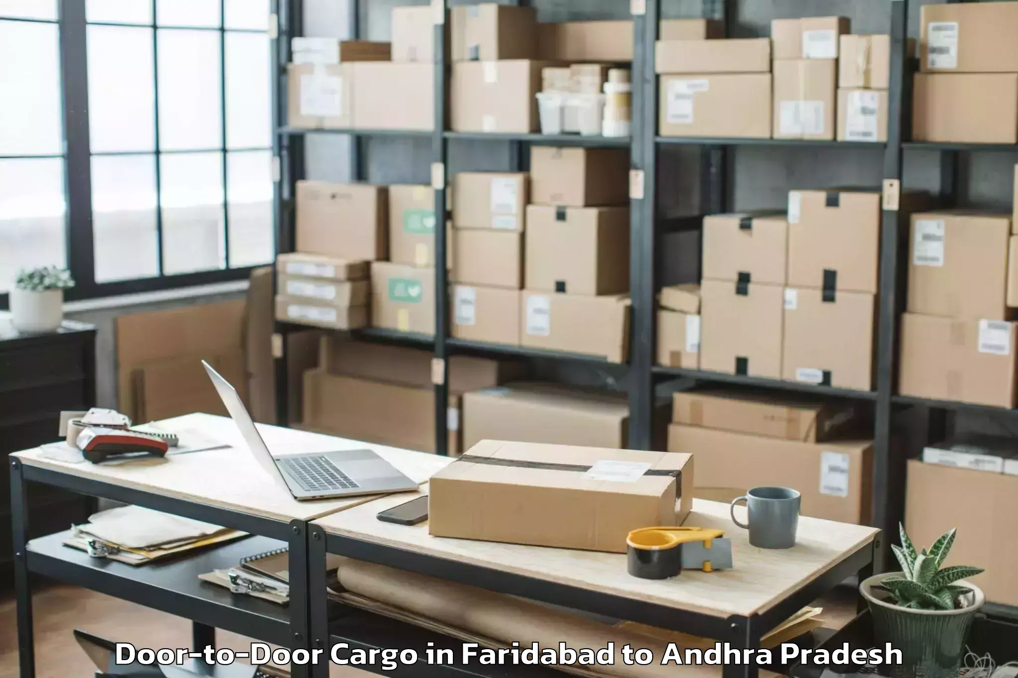 Efficient Faridabad to Mangalagiri Door To Door Cargo